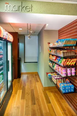 a grocery store aisle with a shelf of food at Courtyard by Marriot Cranbury South Brunswick in Cranbury