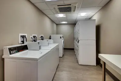 a laboratory with white appliances and refrigerators in a room at Residence Inn by Marriott Philadelphia Valley Forge/Collegeville in Collegeville