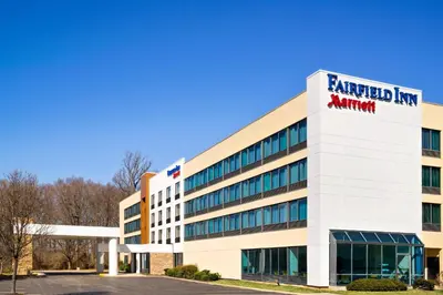 an office building with a sign on it at Fairfield Inn by Marriott Philadelphia West Chester/Exton in Exton