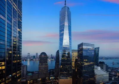 a view of a city skyline with a tall skyscraper at M Social Hotel New York Downtown in New York