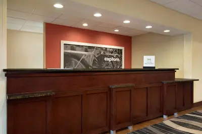 a courtroom with avertisement for at Hampton Inn Lehighton - Jim Thorpe in Lehighton