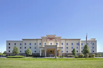 a rendering of the front of a hotel at Hampton Inn Matamoras in Matamoras
