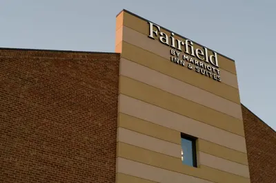 a building with a sign on top of it at Fairfield Inn & Suites by Marriott Pottstown Limerick in Pottstown