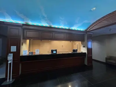 a large room with a counter in a building at Best Western Chocolate Inn at the Park in Hummelstown