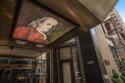 a painting of a woman on the side of a building at Kimpton Hotel Palomar Philadelphia by IHG in Philadelphia