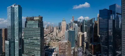 a view of a large city with tall buildings at Aliz Hotel Times Square in New York