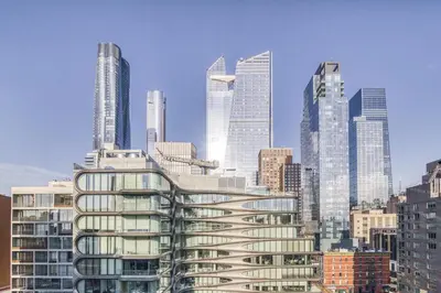 a group of tall buildings in a city at Hotel Alameda, Highline in New York