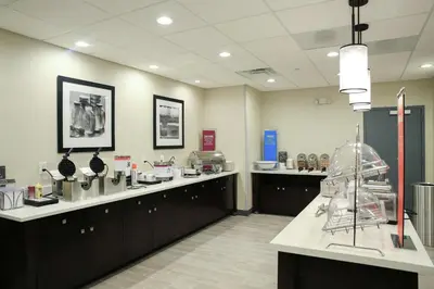 a large room with a laboratory with a counter top at Hampton Inn & Suites Mount Laurel/Moorestown in Mount Laurel