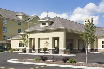 a building in front of a hospital at Homewood Suites by Hilton Binghamton/Vestal in Vestal