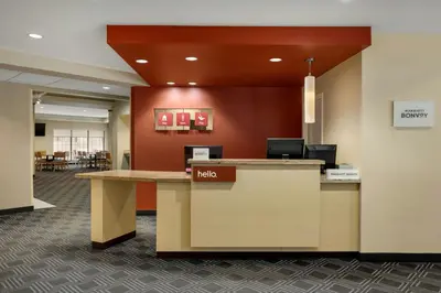 an office with a lobby with a reception desk at TownePlace Suites by Marriott Williamsport in Williamsport