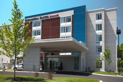 a rendering of the front of a hotel at SpringHill Suites by Marriott Philadelphia Valley Forge/King of Prussia in King of Prussia