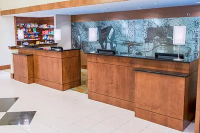 a cashier counter in a store at DoubleTree by Hilton Philadelphia Airport in Philadelphia