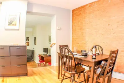 a kitchen and dining room with a table and chairs at ⭐️Trendy Apartment⭐️Fishtown⭐️ in Philadelphia