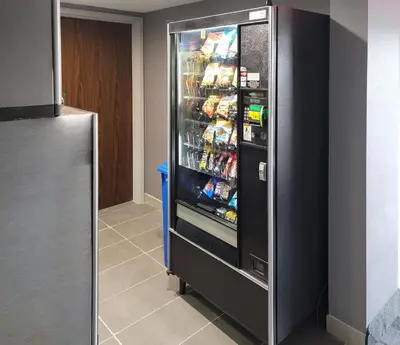 a refrigerator filled with lots of food and drinks at Comfort Inn & Suites Wyomissing-Reading in Wyomissing