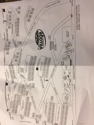 a drawing of a map of a city at 106 Village at Camelback in Tannersville