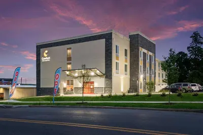 a building on the side of a street at Comfort Inn & Suites Harrisburg - Hershey West in Harrisburg