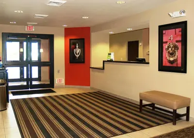 a lobby with a waiting area in a hospital at Extended Stay America Suites - Allentown - Bethlehem in Bethlehem
