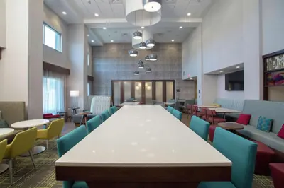 a large conference room with a large table and chairs at Hampton Inn & Suites Kutztown, Pa in Kutztown