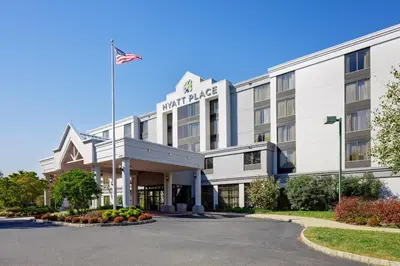 a rendering of the front of a hotel at Hyatt Place Princeton in Princeton