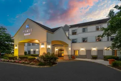 a rendering of the front of a hotel at Hyatt House Parsippany Whippany in Whippany
