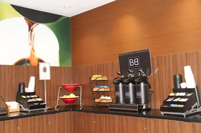 a coffee shop with a bunch of products on a counter at Fairfield by Marriott Inn & Suites Jonestown Lebanon Valley in Jonestown