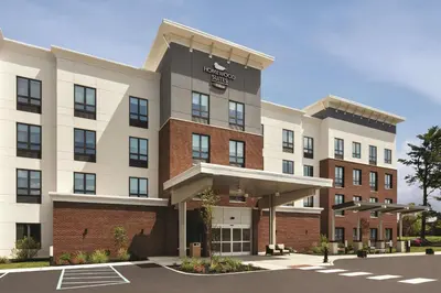 a rendering of the front of the hampton inn suites at Homewood Suites By Hilton Horsham Willow Grove in Horsham