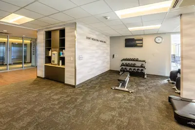 an office with a waiting room with a gym at Fairfield Inn & Suites Scranton Montage Mountain in Moosic