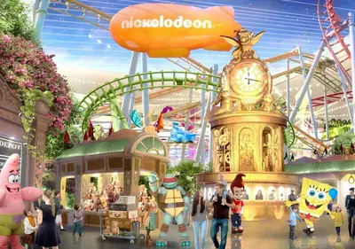 a rendering of the magic kingdom amusement park at UPDATED Amazing Bi -Level Condo minutes from water views of New York City in North Bergen