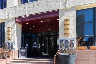 a building with the entrance to a store at Sosuite at Independence Lofts - Callowhill in Philadelphia