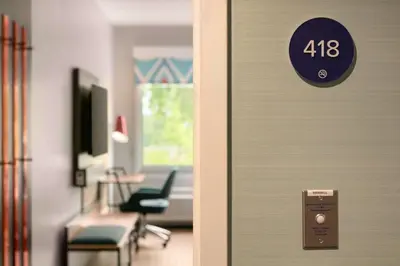 a door with the number on it with a room at Tru By Hilton Easton in Easton