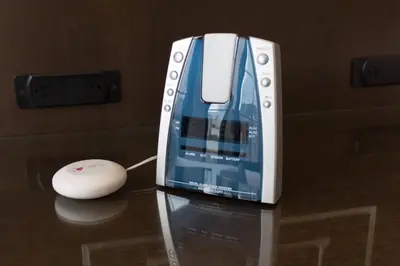 a nintendo wii game console and a mouse on a table at Archer Hotel New York in New York