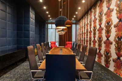 a conference room with a long table and chairs at Element Philadelphia Downtown in Philadelphia