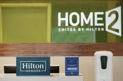 a display of a store with a hilton honoluluiers sign and a h at Home2 Suites By Hilton Ephrata in Ephrata