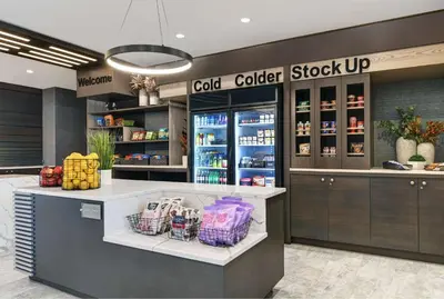 a store with a cold cooler block up in a store at Homewood Suites By Hilton Edison Woodbridge, NJ in Edison