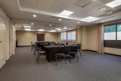 a conference room with tables and chairs in it at Comfort Inn Horsham - Philadelphia in Horsham