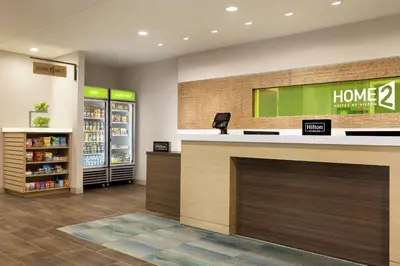 a store lobby with a home refrigerator at Home2 Suites by Hilton New Brunswick, NJ in New Brunswick
