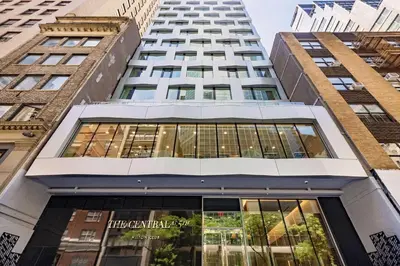 a view of the front of a building at Hilton Club The Central at 5th New York in New York