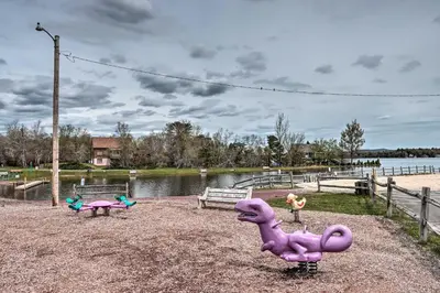 a group of purple toy animals sitting on the ground at 7 Mi to Big Boulder Mountain Poconos Escape! in Albrightsville