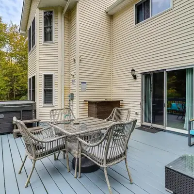 Fire Pit and Hot Tub Peaceful Poconos Farms Getaway