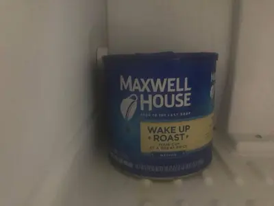 a large container of maywell house on a wall at Cozy Pocono Cottage near Jack Frost Jim Thorpe in Albrightsville