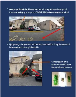 a screenshot of a picture of a parking lot with a house at Modern Room in Shared Apartment Near NYC in Englewood