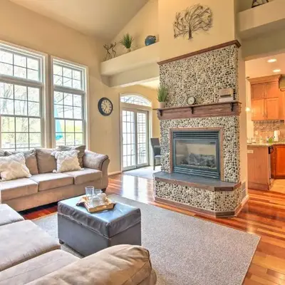 Community Perks and Deck Lake Harmony Townhome!