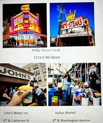 a collage of three pictures of a city with a street at Cozy Home located in a prime area. in Philadelphia