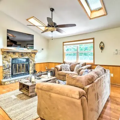 Walk to Wolf Run Lake Cottage with Furnished Deck