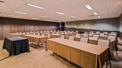 a conference room with tables and chairs in it at The Inn at Lewisburg, BW Signature Collection in Lewisburg