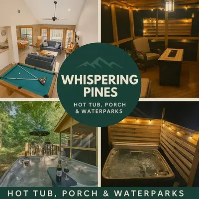 Whispering Pines Cabin Hot Tub Near Ski