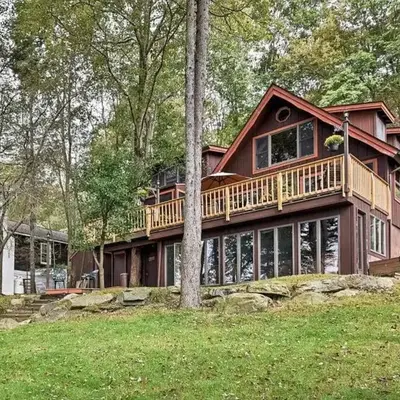 Lakefront Cabin Pvt Beach and Dock - Sunset Marina