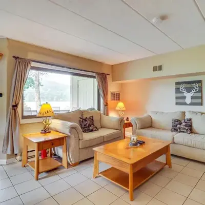 Steps to Shore Scenic Big Boulder Lake Condo!