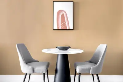 two chairs and a table with a bowl on top at East Village 1br w wd nr Union Sq NYC-936 in New York